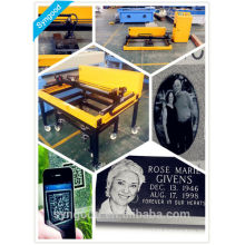 Take anywhere as you want Portable SG6090 Photo Engraving Tombstone granite tombstone laser engraving machine